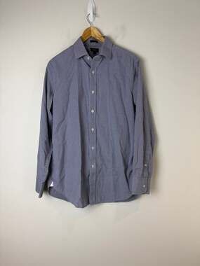 J. Crew Ludlow Men's Navy Micro-Check Dress Shirt